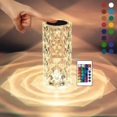 Diamond Rose Lampara Velador Led - tienda online
