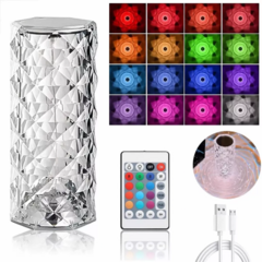 Diamond Rose Lampara Velador Led - Osiris