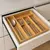 Kit Organizador em Bambu Porta Rolos Porta Talheres para Gaveta - comprar online