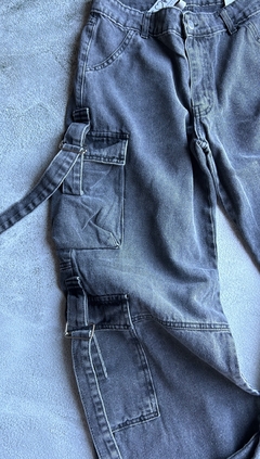 Wide leg cargo - gris
