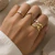 Anel Tubarão Elegance Folheado a Ouro 18 K - comprar online