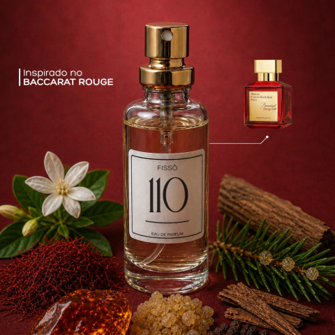 FISSÔ 110 - Inspirado no Baccarat Rouge - 15ml