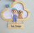Porta maternidade nuvem menino +pet personalizado