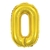 Balão Metalizado Numero 0 - Dourado