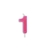 Vela Aniversario Neon - Nº 1 pink