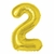 Balão Metalizado Numero 2 - Dourado
