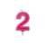 Vela Aniversario Neon - Nº 2 pink