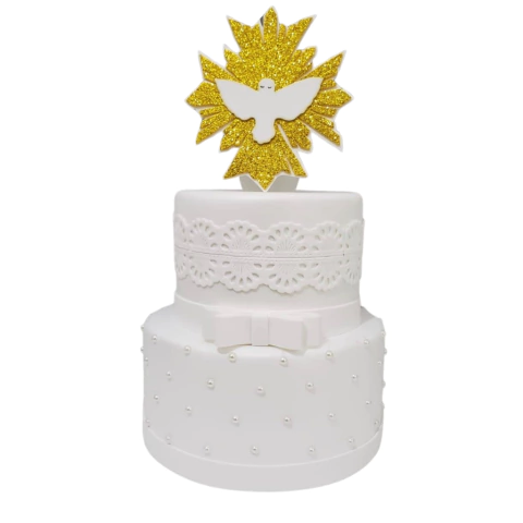 BOLO FAKE BATIZADO ESPIRITO SANTO - comprar online