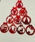 Bolas de acrílico natal 10 un