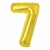 Balão Metalizado Numero 7 - Dourado