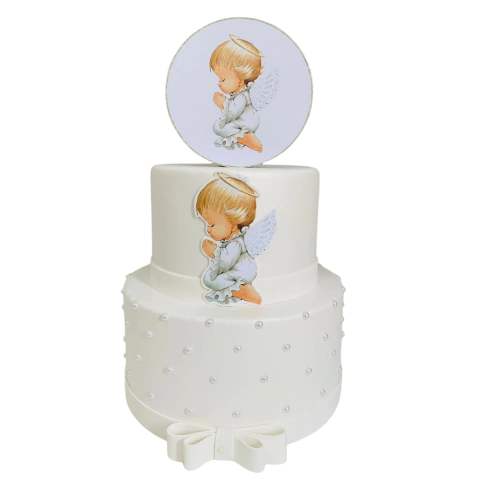 BOLO FAKE BATIZADO MENINO - comprar online