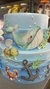 BOLO FAKE FUNDO DO MAR AQUARELA na internet