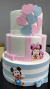 BOLO FAKE MINNIE E MICKEY BABY 3 ANDARES - Catavento Festas