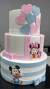 BOLO FAKE MINNIE E MICKEY BABY 3 ANDARES na internet