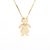 Pingente ouro amarelo 18k Menina