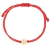 Pulseira fio vermelho e ouro amarelo 18k Signo Touro