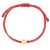 Pulseira fio vermelho e ouro amarelo 18k Signo Escorpiao