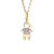 Pingente ouro amarelo e ouro branco 18k Menino