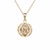 Pingente infantil ouro amarelo 18k Sao Bento Fosco