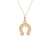 Pingente infantil ouro amarelo 18k Ferradura
