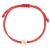 Pulseira fio vermelho e ouro amarelo 18k Signo Capricornio