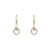 Brinco infantil ouro amarelo 18k Argola Coracao Brilho