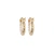 Brinco infantil ouro amarelo 18k Argola Brilho