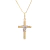 Pingente ouro amarelo e ouro branco 18k Cruz No