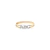Anel infantil ouro amarelo e branco 18k ABC