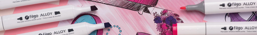 Banner de la categoría Marcador Artistico Doble Punta Alloy
