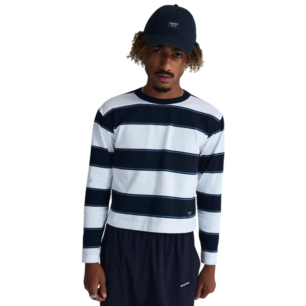 Remera Manga Larga Revolver Fuji Crop M/l Rayas Pesada - comprar online