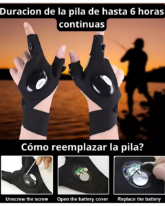 PAR DE GUANTES LUZ LED LINTERNA / LA HERRAMIENTA QUE TE FALTABA - tienda online
