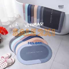 2X1 / ALFOMBRA SUPER ABSORBENTE ANTIDESLIZANTE DE SECADO RAPIDO / PAGAS 1 TE ENVIAMOS 2 - comprar online
