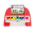 Piano infantil de madeira colorido com teclas multicoloridas e suporte para partituras com ilustração animada da Marca Hape. Piano Magic Touch.