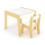 Conjunto Mesa e Cadeira Infantil Branco - comprar online