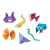 Kit Origami Neon da Faber Castell com papéis coloridos e dobraduras de animais e objetos para crianças a partir de 7 anos