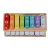 Xilofone e piano de brinquedo musical em madeira com teclas coloridas e suporte para baqueta da marca yins