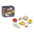 Conjunto de brinquedo Mini Chef Italiano Massas com 58 acessórios da Janod, incluindo peças de massa, utensílios de cozinha e caixa de embalagem