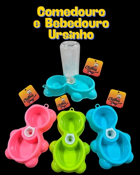 Comedouro e Bebedouro Ursinho