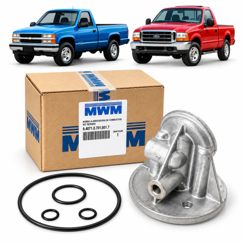 Suporte Cabeçote Filtro Óleo Motor F250 Silverado Mwm Sprint