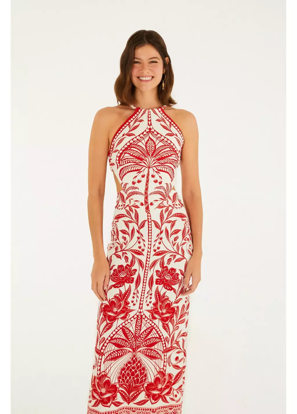 VESTIDO MIDI COQUEIRO DE FLOR