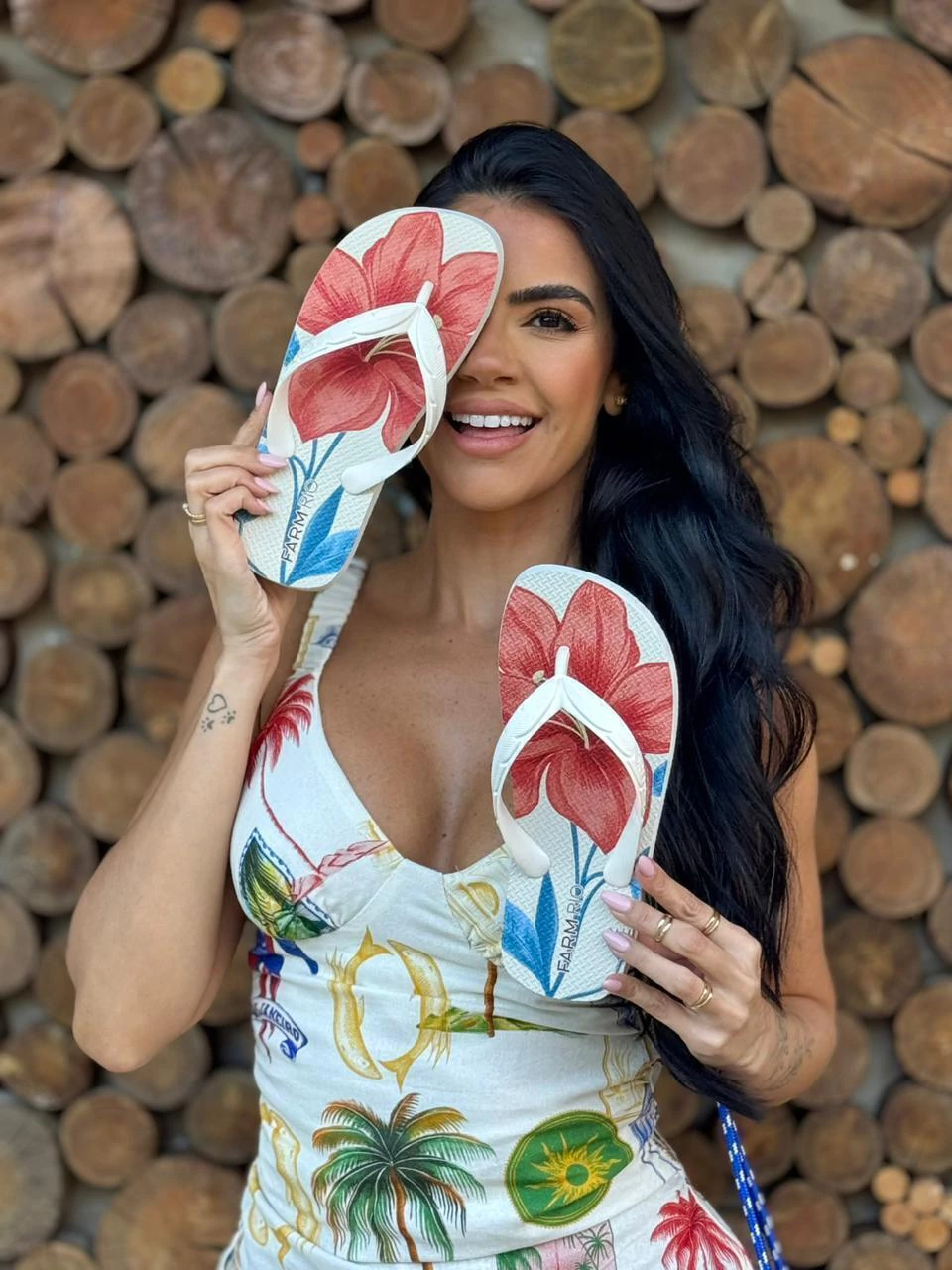 CALCADOS SANDALIA SALTO RASTEIRO PLASTICO OFF WHITE (MAXI FLOR)