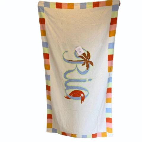 TOALHA FARM CHAMEGO PRAIA RJ RETRO OFF W