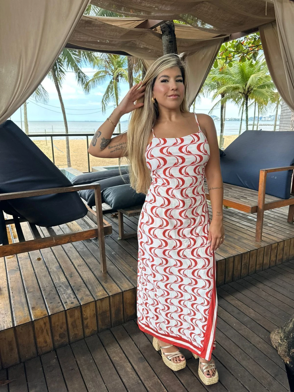 VESTIDO MIDI PEIXE COPA