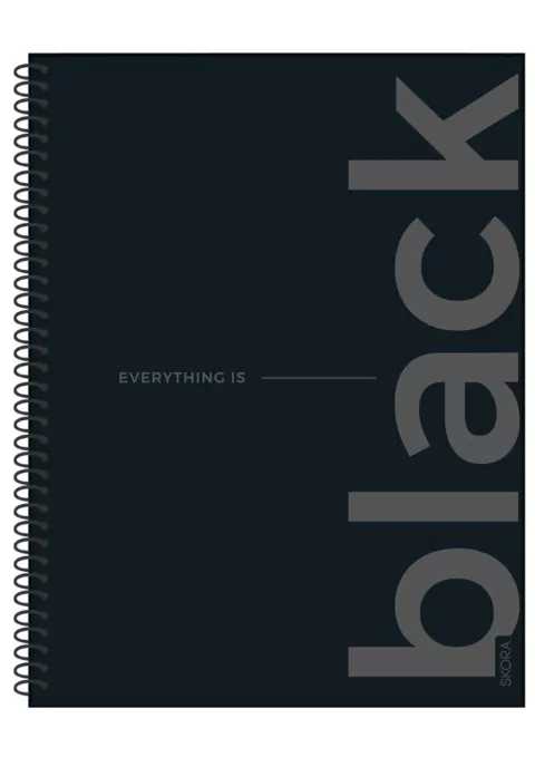 Cuaderno Universitario Tapa Flexible Black Notes