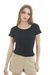 Remera escote redondo con picot y ruloté