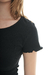 Remera escote redondo con picot y ruloté - comprar online