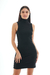 Vestido corto, sin mangas, cuello polera - Fressia