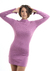Vestido corto, cuello perkins - Fressia