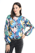Buzo print, con puños combinados